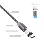 Cavo ricarica magnetico USB-C a USB 2.0 1 m con LED