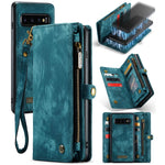 Custodia portafoglio in pelle per Samsung Galaxy S10
