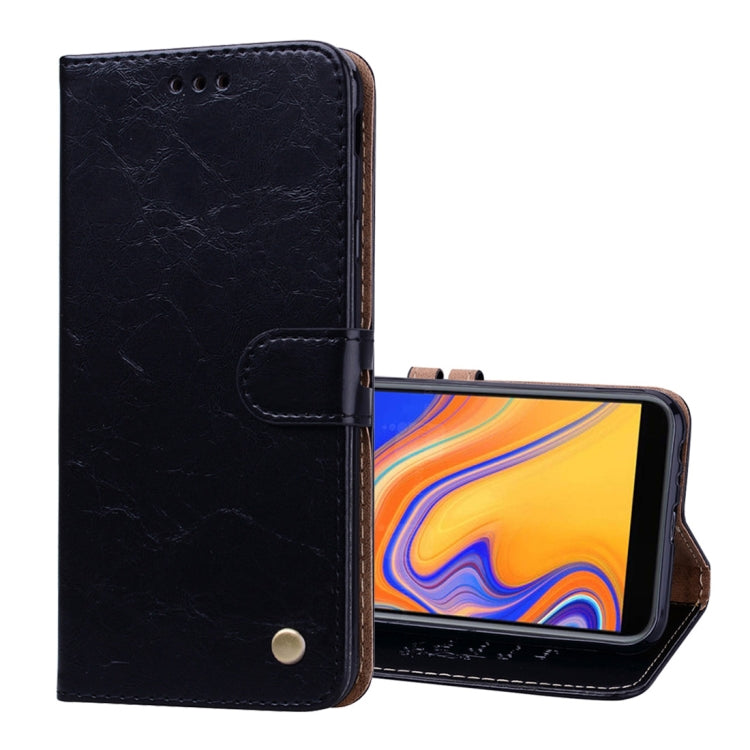 Custodia portafoglio in pelle per Galaxy J4+ con slot carte