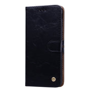 Custodia portafoglio in pelle per Galaxy J4+ con slot carte