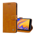 Custodia portafoglio in pelle per Galaxy J4+ con slot carte