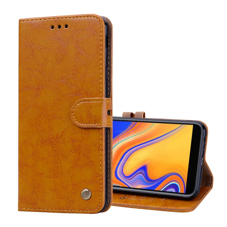 Custodia portafoglio in pelle per Galaxy J4+ con slot carte