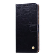 Custodia portafoglio in pelle per Galaxy J6+ con supporto