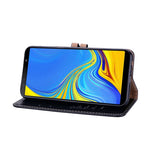 Custodia portafoglio in pelle per Galaxy J6+ con supporto