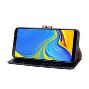 Custodia portafoglio in pelle per Galaxy J6+ con supporto