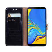 Custodia portafoglio in pelle per Galaxy J6+ con supporto