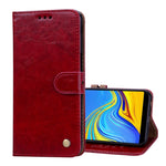 Custodia portafoglio in pelle per Galaxy J6+ con supporto