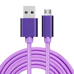 Cavo micro USB a USB 3A 3 metri con testa in metallo
