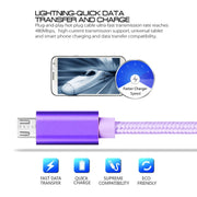 Cavo dati/caricabatterie da micro USB a USB con testa in metallo stile tessuto 3A, lunghezza cavo: 3 m, 3m Micro USB
