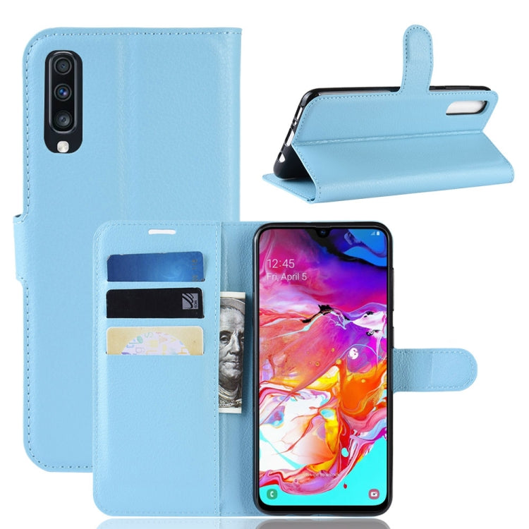 Custodia portafoglio in pelle per Samsung Galaxy A70