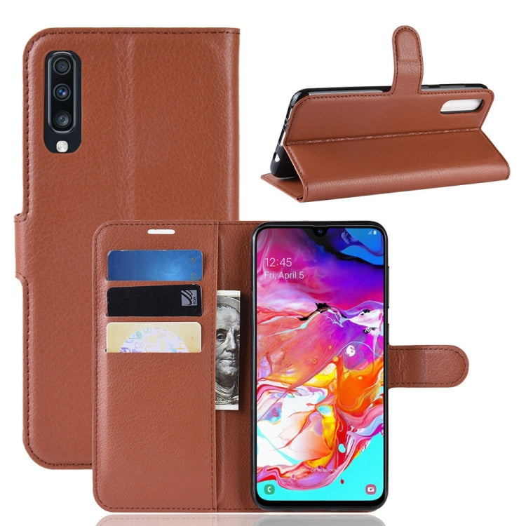 Custodia portafoglio in pelle per Samsung Galaxy A70