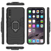 Custodia antiurto PC TPU per Galaxy A50 con anello magnetico