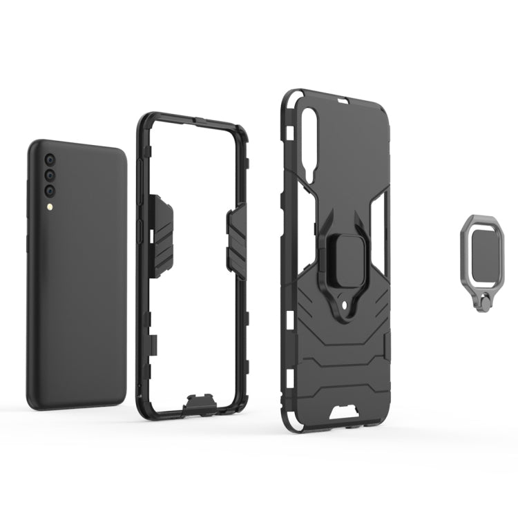 Custodia antiurto PC TPU per Galaxy A50 con anello magnetico