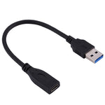 Cavo adattatore USB 3.0 maschio a USB-C femmina 20 cm