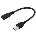 Cavo adattatore USB 3.0 maschio a USB-C femmina 20 cm