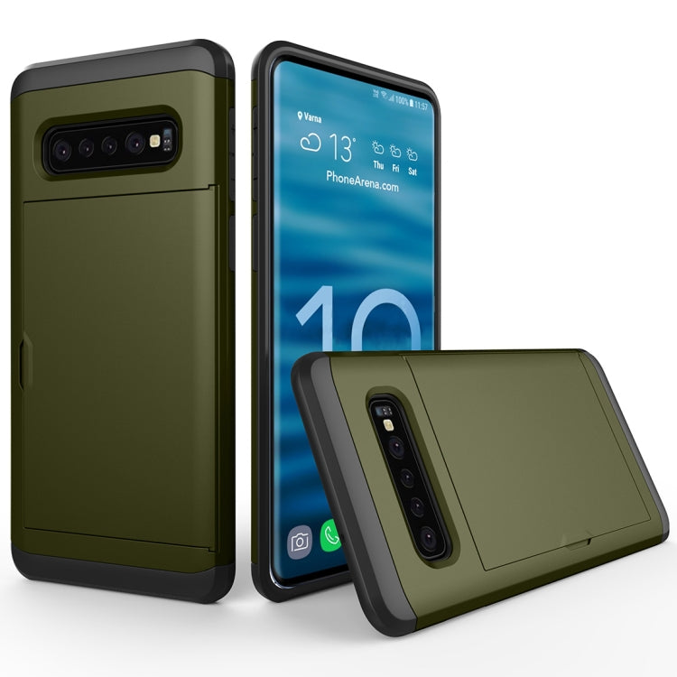 Custodia antiurto con slot carte per Samsung Galaxy S10+
