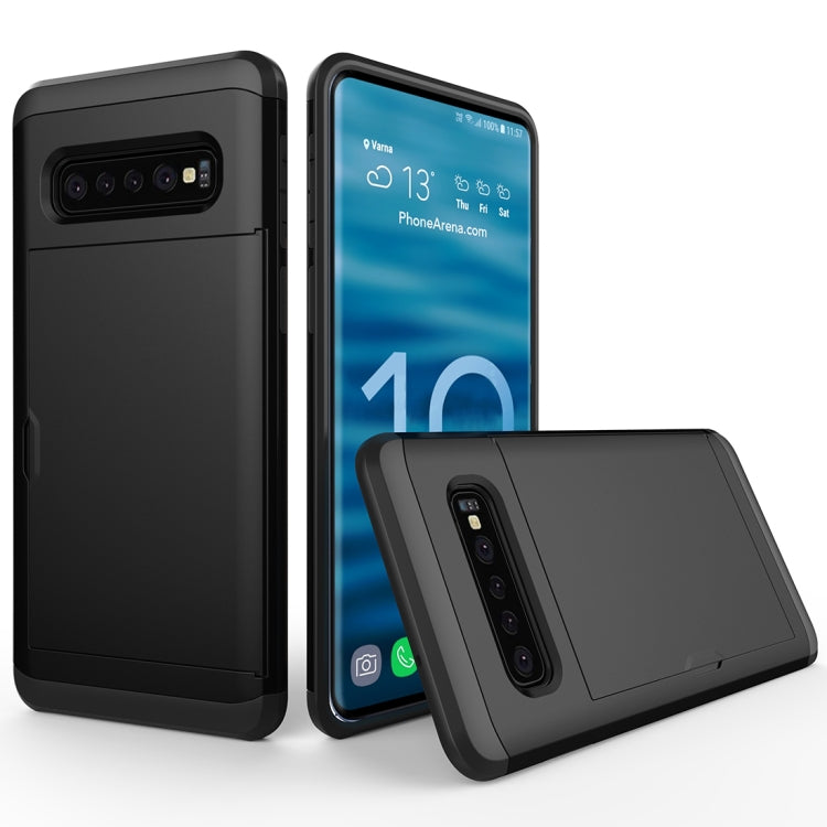 Custodia antiurto con slot carte per Samsung Galaxy S10+