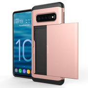 Custodia antiurto con slot schede per Samsung Galaxy S10+