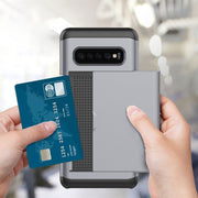 Custodia antiurto con slot schede per Samsung Galaxy S10+