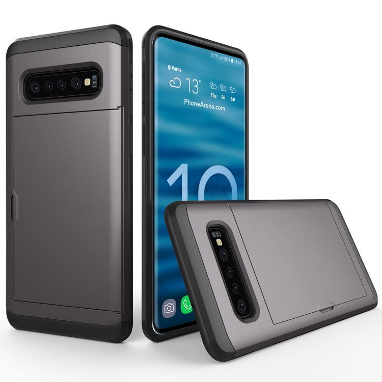 Custodia antiurto con slot schede per Samsung Galaxy S10+