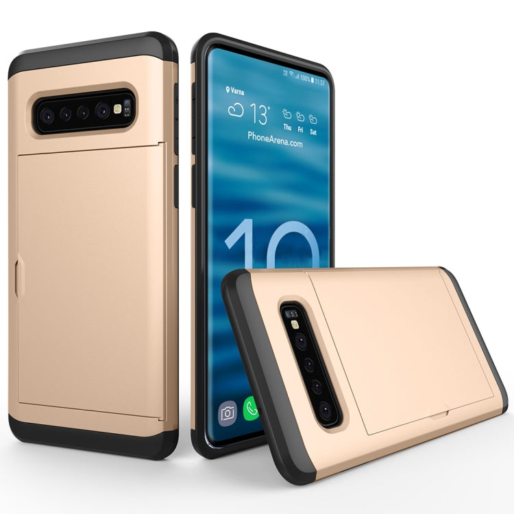 Custodia antiurto con slot carte per Samsung Galaxy S10+