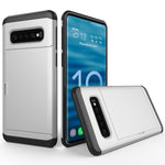 Custodia antiurto con slot carte per Samsung Galaxy S10+