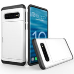 Custodia antiurto con slot carte per Samsung Galaxy S10+