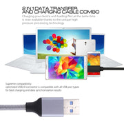Cavo dati/caricatore USB-C/Type-C 3.1 a USB 3.0 con testina metallica intrecciata da 1 m