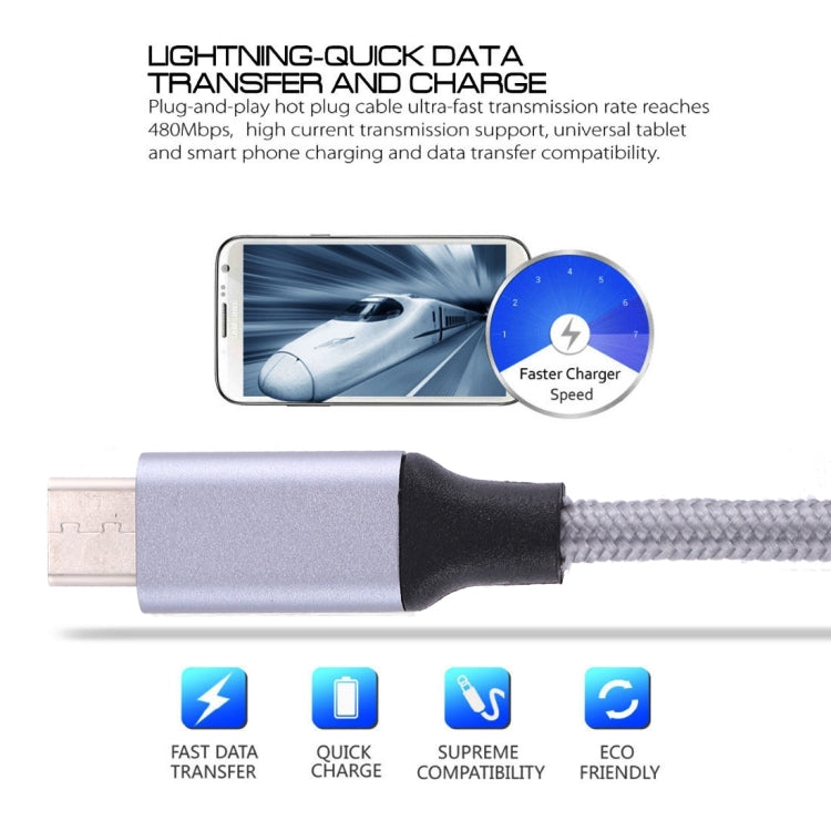 Cavo dati USB-C 3.1 a USB 3.0 intrecciato 1 m