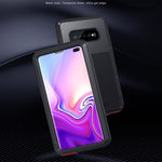 Custodia combinata metallo e silicone per Galaxy S10+