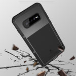 Custodia combinata metallo e silicone per Galaxy S10+