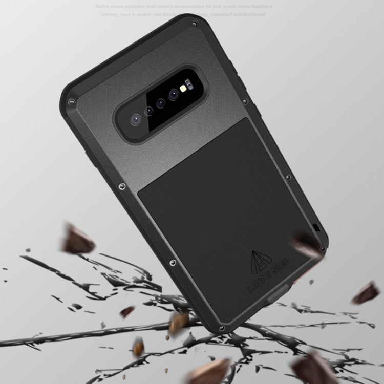 Custodia combinata metallo e silicone per Galaxy S10+