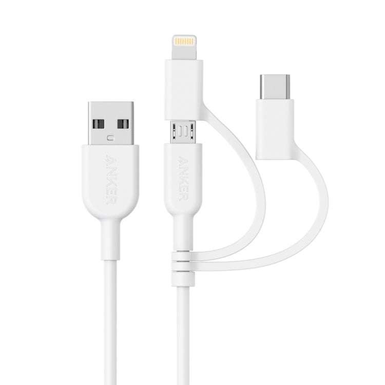 Cavo dati ANKER 3 in 1 MFI per iPhone e Android