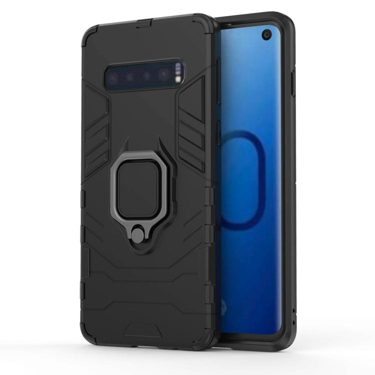 Custodia TPU antiurto Samsung Galaxy S10 con anello magnetico
