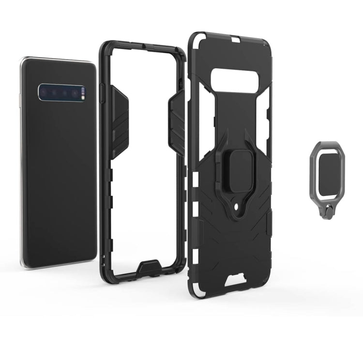 Custodia TPU antiurto Samsung Galaxy S10 con anello magnetico