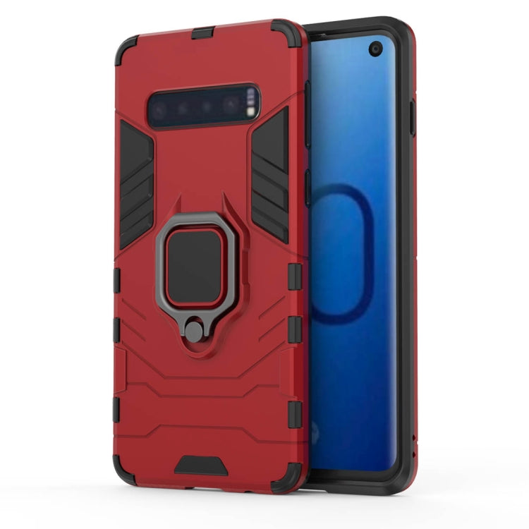 Custodia TPU antiurto Samsung Galaxy S10 con anello magnetico