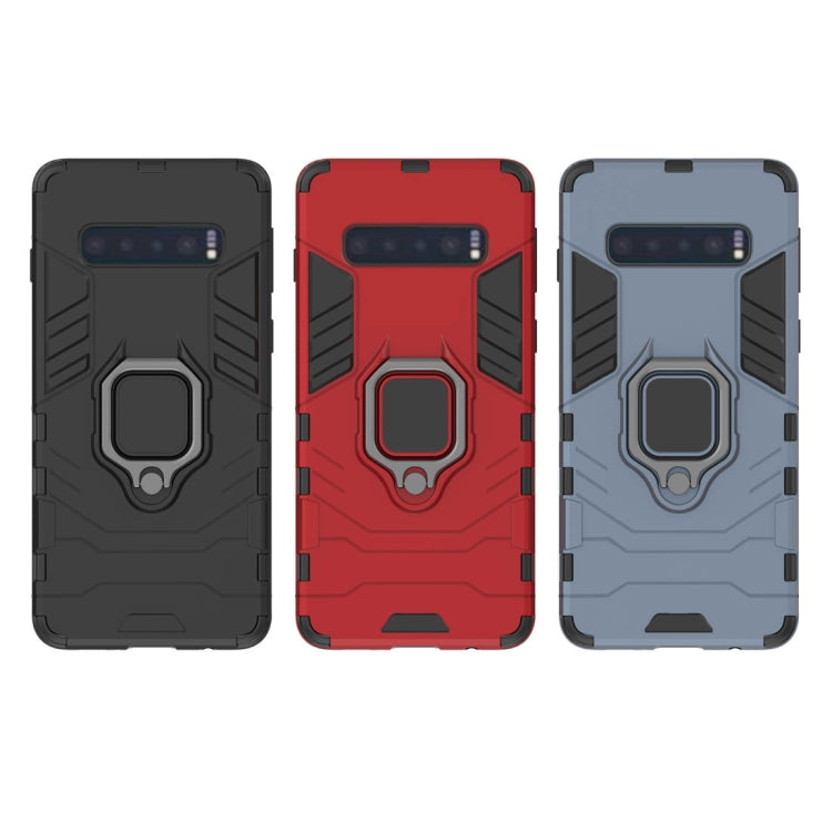 Custodia TPU antiurto Samsung Galaxy S10 con anello magnetico