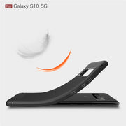 Custodia TPU effetto fibra di carbonio per Samsung Galaxy S10 5G