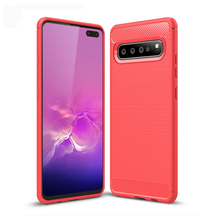 Custodia TPU effetto fibra di carbonio per Samsung Galaxy S10 5G