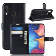 Custodia portafoglio in pelle per Galaxy A20e con slot carte