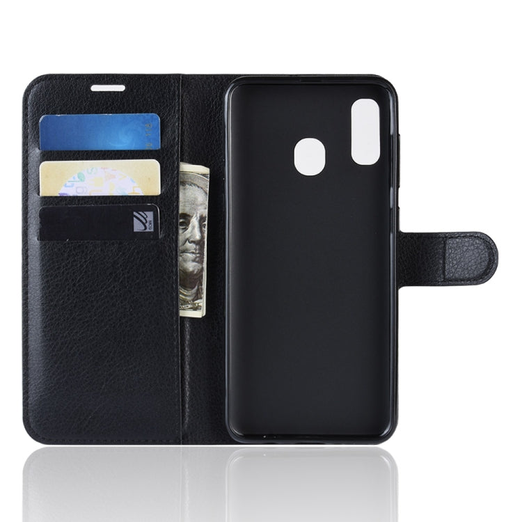 Custodia portafoglio in pelle per Galaxy A20e con slot carte