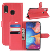 Custodia portafoglio in pelle per Galaxy A20e con slot carte