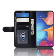 Custodia portafoglio in pelle per Samsung Galaxy A20e