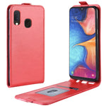 Custodia portafoglio in pelle per Galaxy A20e con slot carte