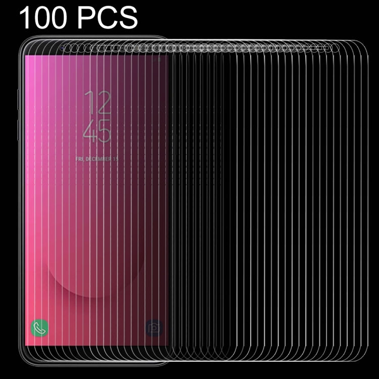 Pellicola in vetro temperato per Galaxy J8 (2018) 100 pezzi