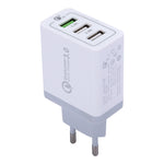 Caricatore da muro USB 3 porte 30W ricarica rapida