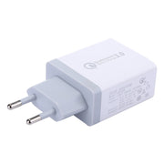 Caricatore da muro a ricarica rapida USB XHF30W 3 QC3.0, spina europea, EU Plug