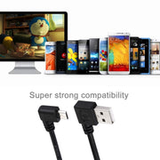 Cavo dati USB 2.0 da gomito a destra a gomito micro USB da 20 cm, Right to Right