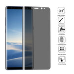 Pellicola vetro temperato privacy per Samsung Note 8