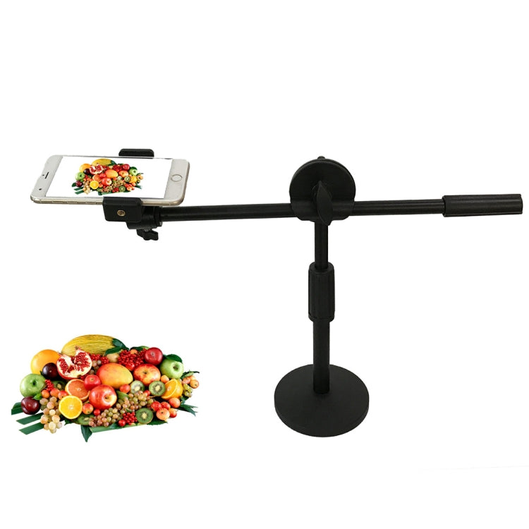 Live Broadcast Adjustable 360 ​​Degree Rotation Photography Mobile Phone Aerial Bracket with Top View, KS-02